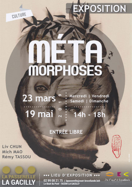 Chargement de l'affiche de l'exposition à "La-Passerelle" (à La Gacilly, de mars à mai 2019)