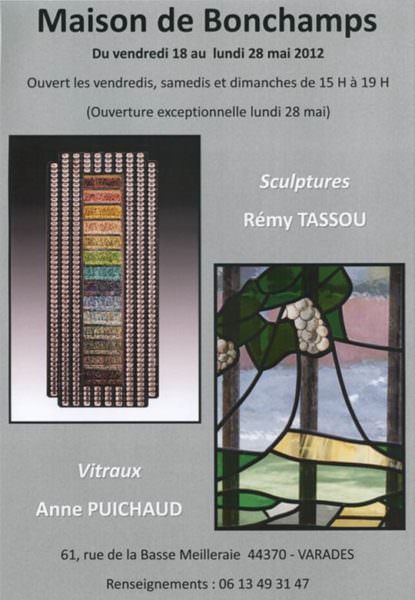 Affiche Exposition de Rémy Tassou à la maison de Bonchamps (44213 Varades),