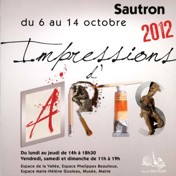 Flyer exposition Sautron (du 6 au 14 octobre 2012)