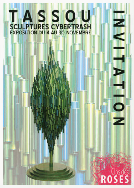 Recto du Flyer de l'exposition au Clos des Roses (Fréjus) du 4 au 30 novembre 2009