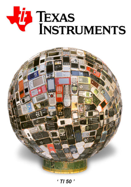 Texas Instrument et l'oeuvre "TI 50"centre (exposition E.Leclerc de Grasse janvier 2010)