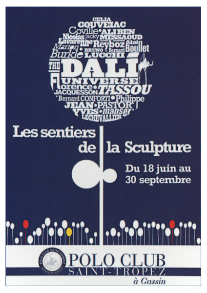 Carton d'invitation exposition Penven Saint-Tropez (2 juillet 2010)