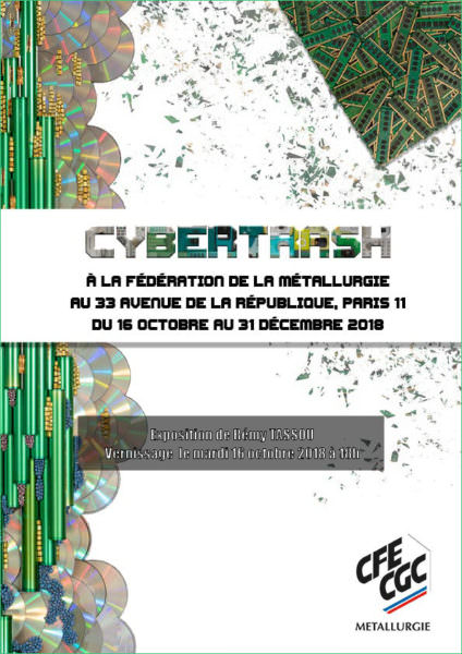 Couverture de la plaquette de l'exposition de Rémy Tassou au CFE-CGC - Paris - 2018