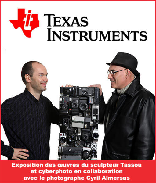 Le sculpteur-Tassou et Cyril Almeras et Logo Texas Instrument