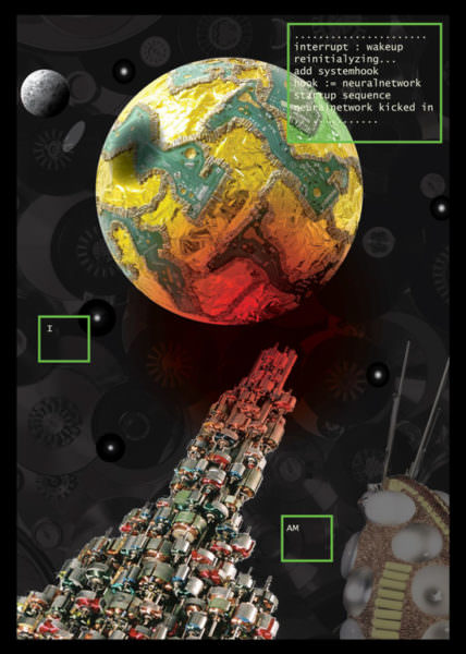 BD Cybertrash de Serge Guillaume à partir d'œuvres de Tassou