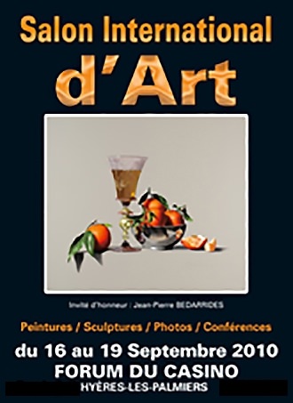 Affiche du salon international d'art de Hyères en 2010