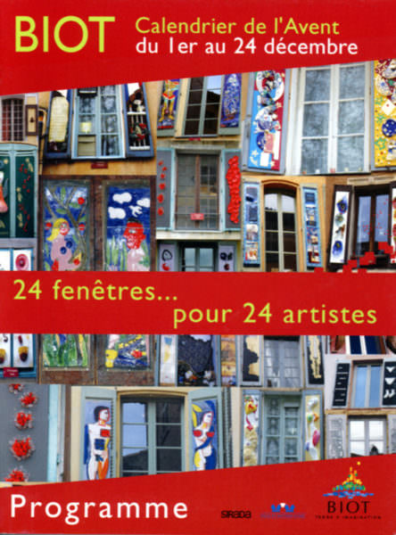 Flyer exposition Biot du 1er au 24 décembre 2005