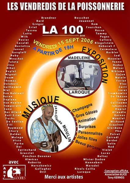 Affiche pour la 100ème de Poissonnerie