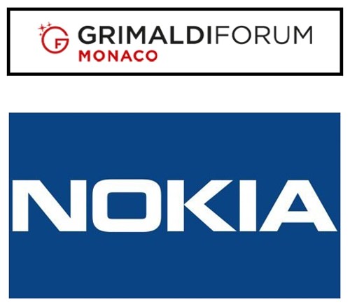 montage logos Nokia et Grimaldi Forum de Monaco