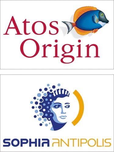 Montage logos Atos Origine et Logo_Sophia_Antipolis