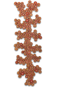 Œuvre nommée "Brushless": totem Cybertrash de Rémy Tassou.