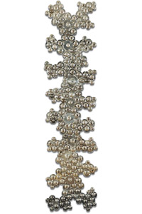 Œuvre nommée "Spindle": sculpture murale cybertrash de Rémy Tassou