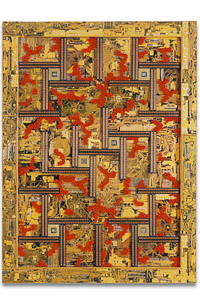 Œuvre nommée "Whatsapp" : sculpture murale cybertrash de Rémy Tassou.