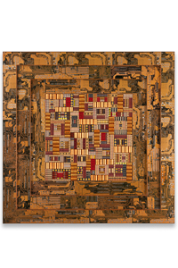 Œuvre nommée "Roadrunner" : sculpture murale cybertrash de Rémy Tassou.