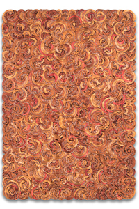 Cybertrash, Vortex , sculpture murale, vue de face