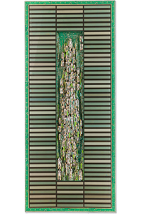 Œuvre nommée "Northwood" : sculpture murale cybertrash de Rémy Tassou.