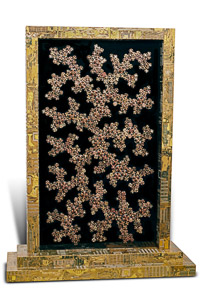 Œuvre d'art du sculpteur Rémy tassou nommée "Picasa" (690). Recto. (vue principale)