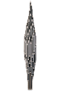 Œuvre nommée "Folder" : totem cybertrash de Rémy Tassou. (vue principale)