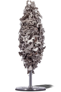 Œuvre nommée "Bing " : totem cybertrash de Rémy Tassou (vue principale)