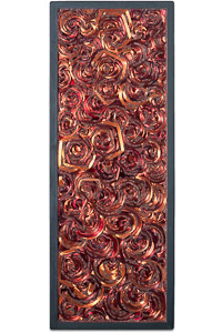 Œuvre nommée "Rewind" : sculpture murale cybertrash de Rémy Tassou. (vue principale, vignette)