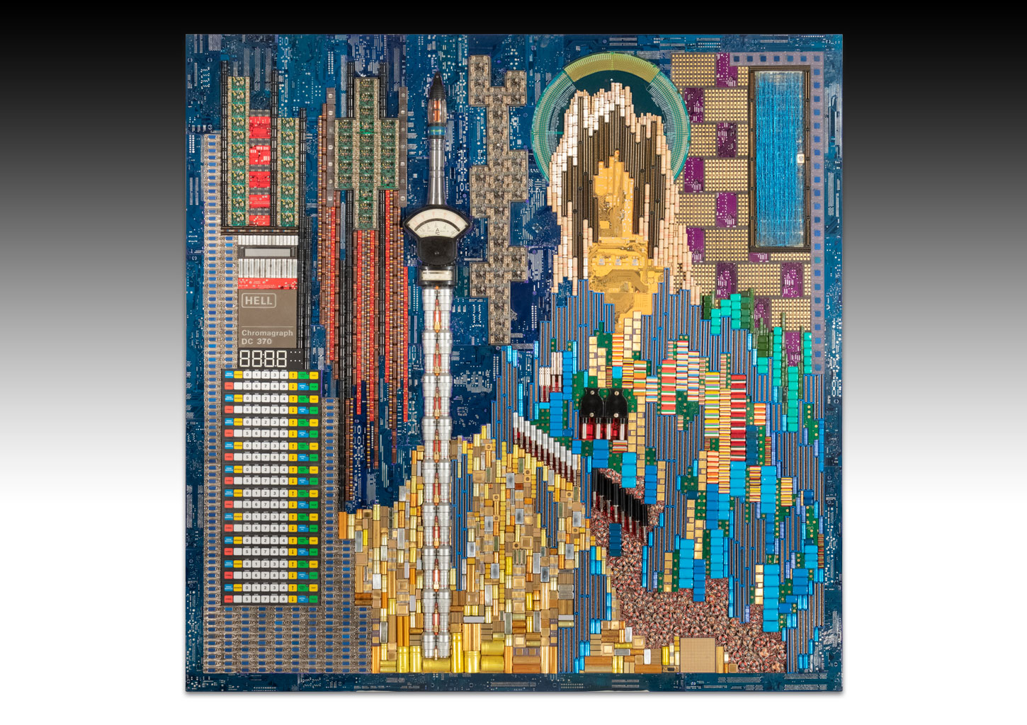 Donbass : sculpture murale de l'artiste sculpteur Rémy Tassou