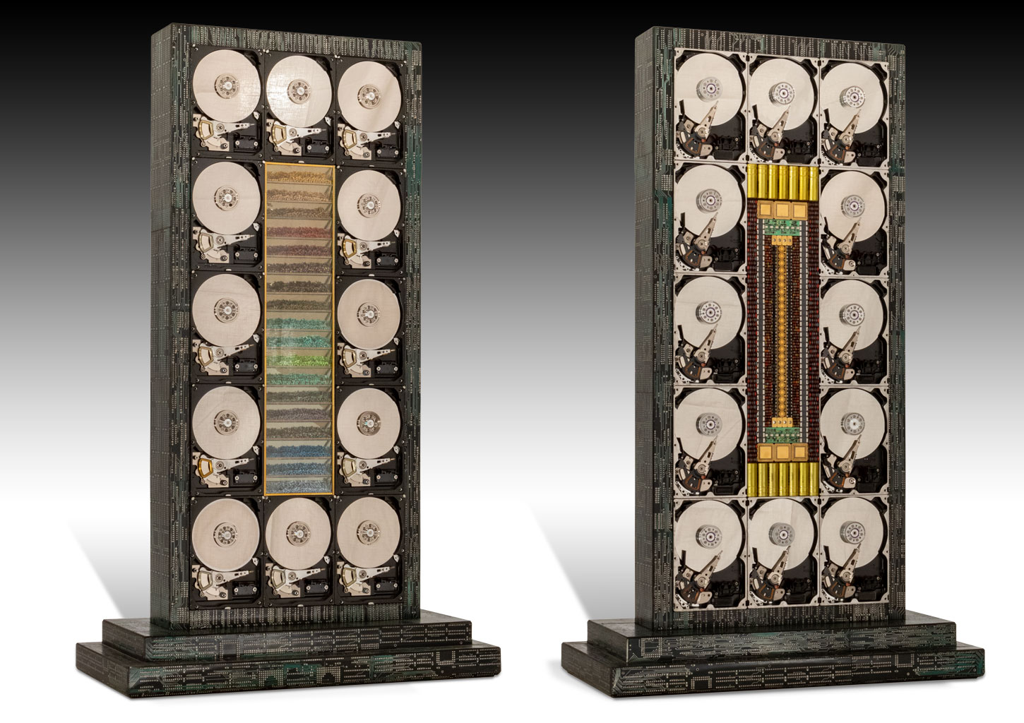 Spotify : sculpture Totem de l'artiste sculpteur Rémy Tassou