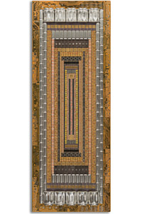 Œuvre nommée "Idagio ": sculpture murale Cybertrash de Rémy Tassou. (Vignette)