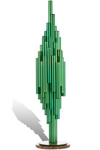 Œuvre nommée "Superdrum " : totem cybertrash du sculpteur Rémy Tassou - (Vue principale) (vignette)