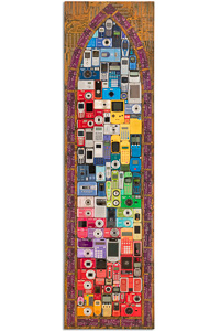 Œuvre nommée "OMG": tableau cybertrasth du sculpteur Rémy Tassou. (vue principale) (acceuil)