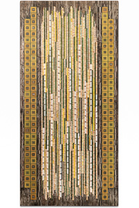 Œuvre nommée "Intel Inside" : sculpture murale cybertrash du sculpteur Rémy Tassou. (vignette)